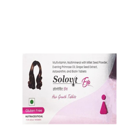 Solovit Eva Hair Growth Nutraceutical Tablet For Adult Women 3 x 10 Tab