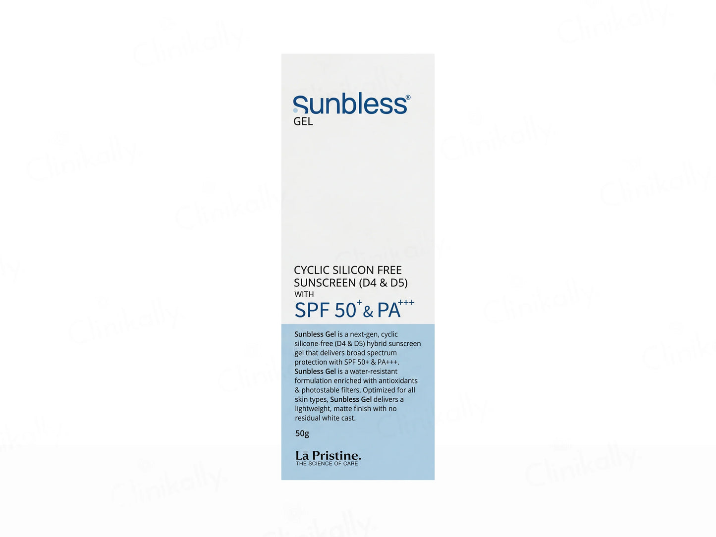 Sunbless Cyclic Silicon Free Sunscreen Gel SPF 50+ PA+++, 50gm