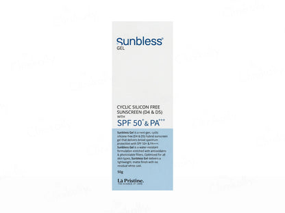 Sunbless Cyclic Silicon Free Sunscreen Gel SPF 50+ PA+++, 50gm