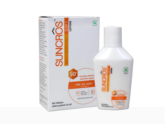 Suncros Matte Finish Soft 50+ Lotion 60ml