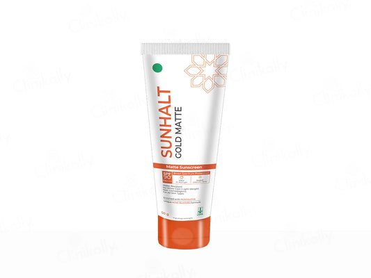 Sunhalt Gold Matte Sunscreen SPF 90 PA+++ 50gm