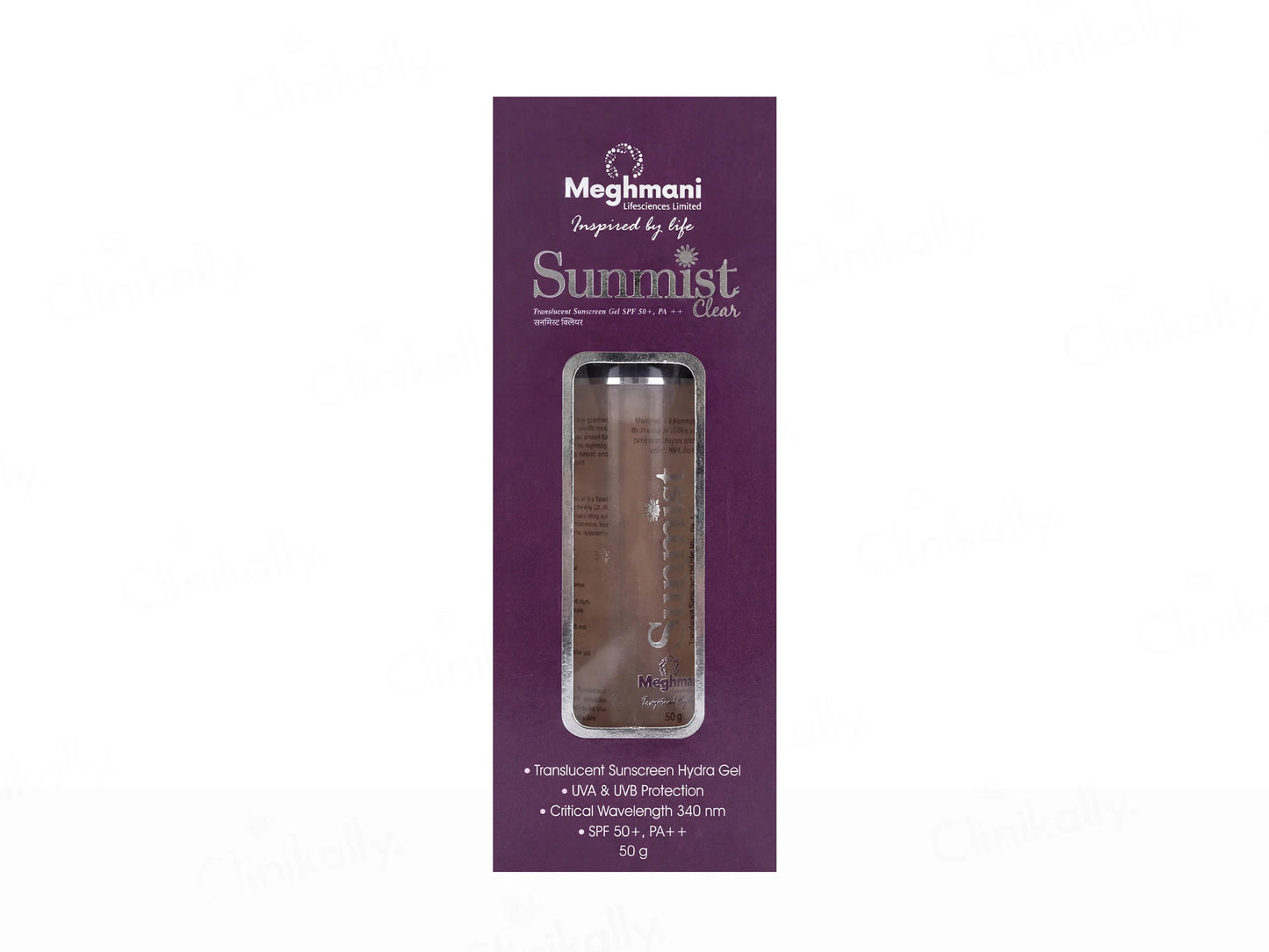 Sunmist Clear Transparent Sunscreen Gel SPF 50+ 50gm