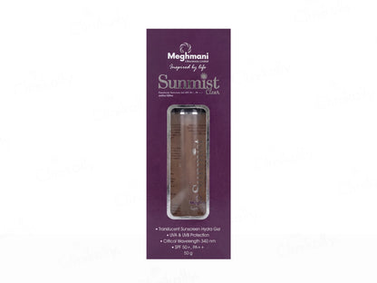 Sunmist Clear Transparent Sunscreen Gel SPF 50+ 50gm