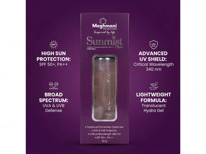 Sunmist Clear Transparent Sunscreen Gel SPF 50+ 50gm