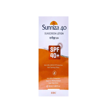 Sunniza SunScreen Lotion SPF 40, 50Gm