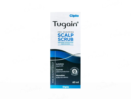 Tugain Pre-Shampoo Scalp Scrub, 60ml