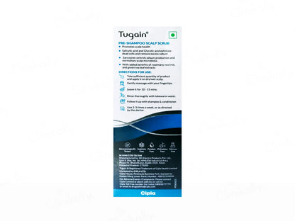 Tugain Pre-Shampoo Scalp Scrub, 60ml