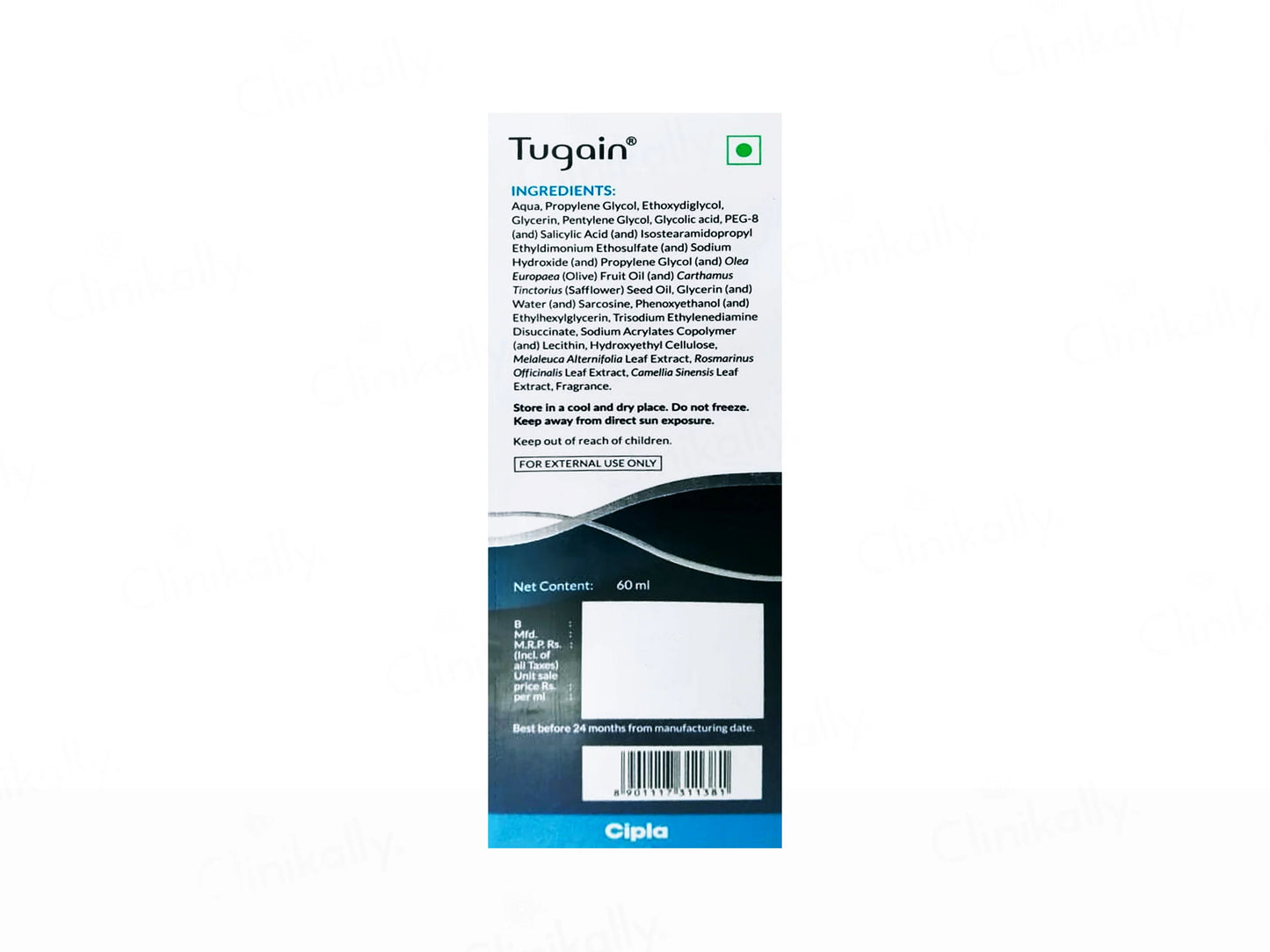 Tugain Pre-Shampoo Scalp Scrub, 60ml