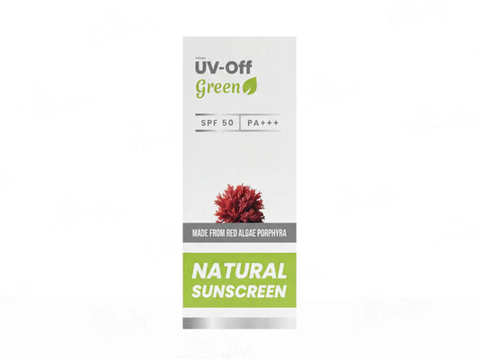 UV-Off Green Natural Sunscreen SPF 50 PA+++, 50gm