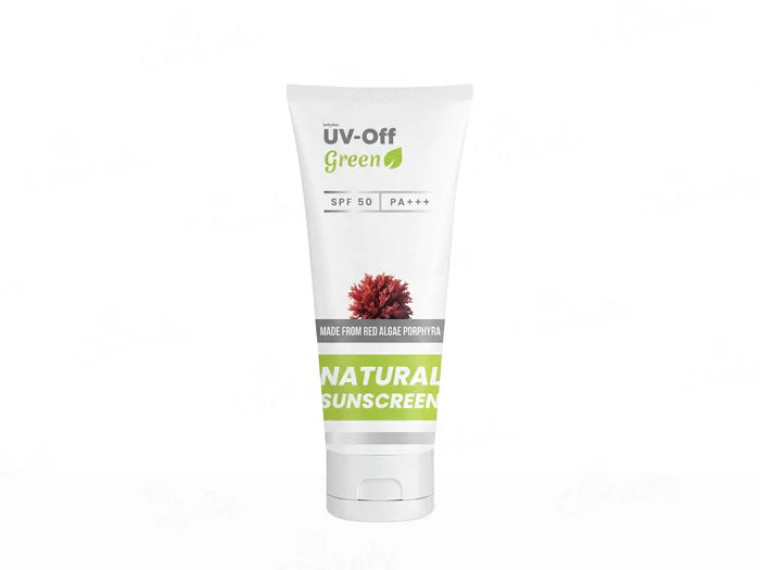 UV-Off Green Natural Sunscreen SPF 50 PA+++, 50gm