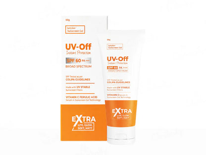 UV-Off Instant Protection Vitamin C & Ferulic Acid Sunscreen Gel SPF 60 PA+++, 50gm