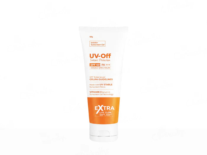 UV-Off Instant Protection Vitamin C & Ferulic Acid Sunscreen Gel SPF 60 PA+++, 50gm