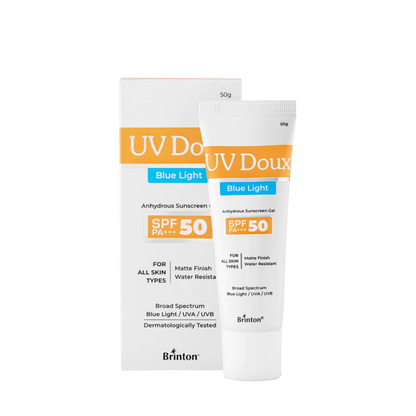 UV Doux Blue Sunscreen Gel SPF 50, 50gm