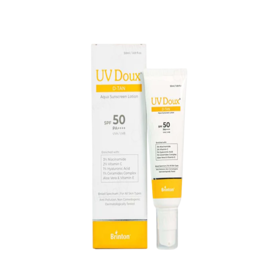 UV Doux D-Tan Aqua Sunscreen Lotion SPF 50 PA++++ 50ml