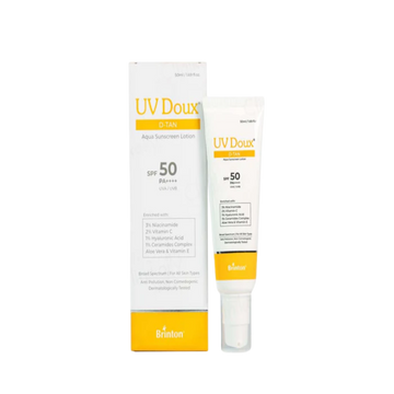UV Doux D-Tan Aqua Sunscreen Lotion SPF 50 PA++++ 50ml