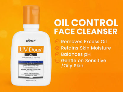 Uv Doux OC Oil Control Face Cleanser For Combination To Oily - Sensitive Skin,