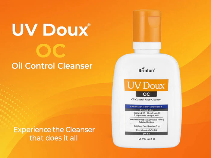 Uv Doux OC Oil Control Face Cleanser For Combination To Oily - Sensitive Skin,