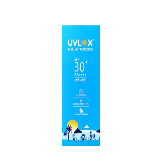 Uvlox Blue Light Protection Sunscreen SPF 30+ PA++++ 50gm