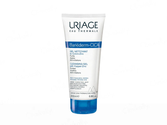 Uriage Bariederm-Cica Cleansing Gel With Copper Zinc 200ml