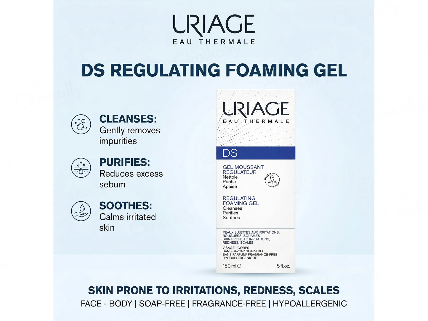 Uriage DS Regulating Foaming Gel 150ml