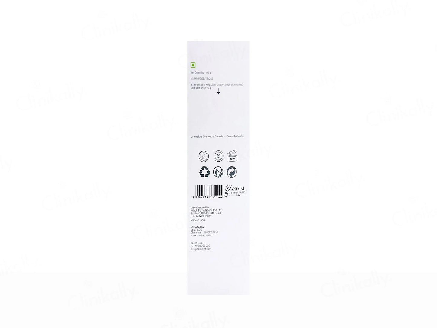 Uvicoz Aqua Sunscreen Gel SPF 50 PA ++++, 60gm