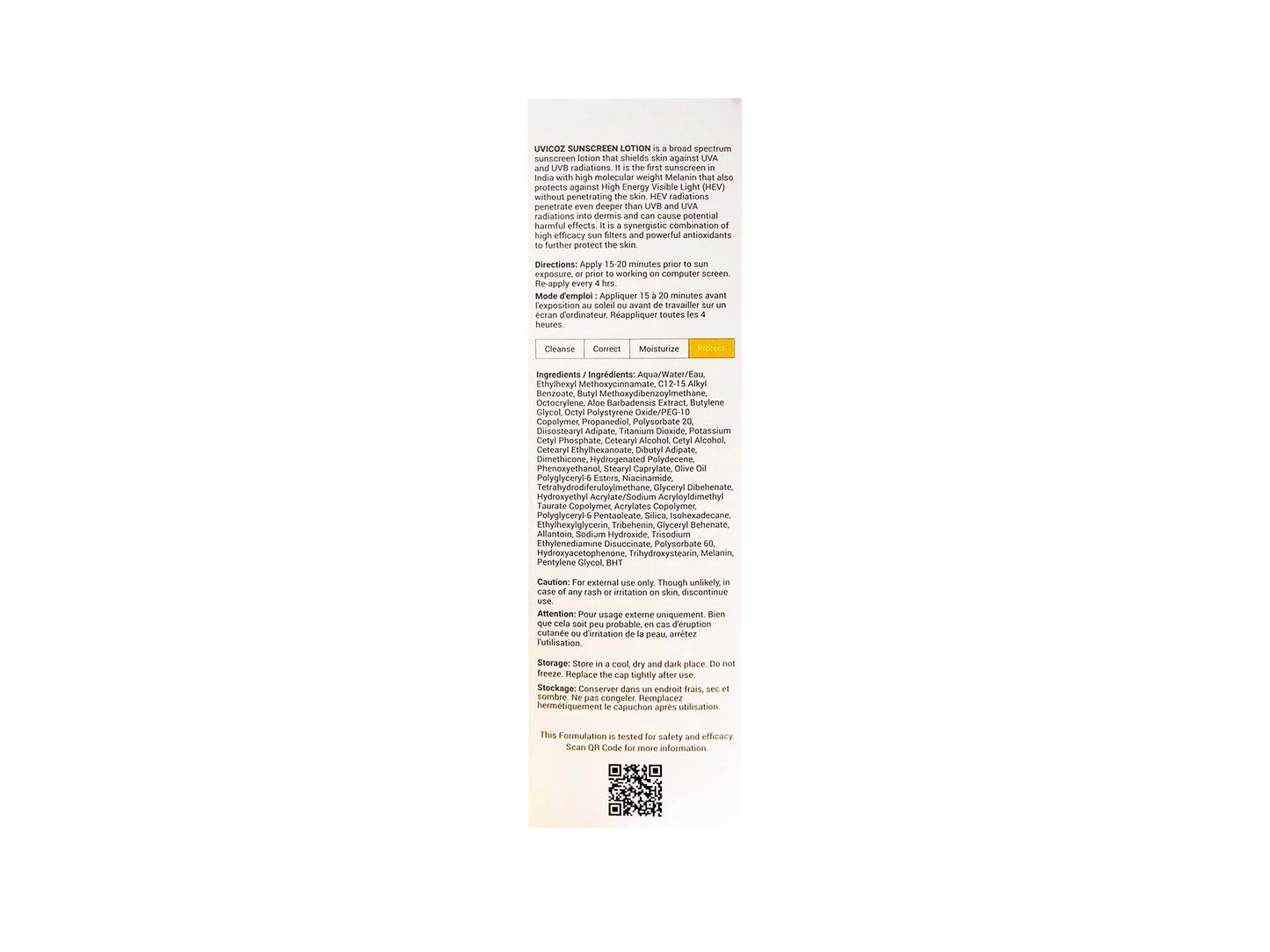 Uvicoz HEV Sunscreen Lotion SPF 50+ PA++++, 50ml