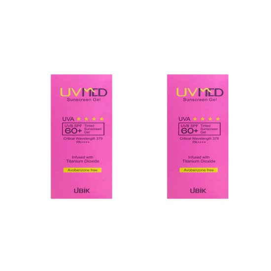 Uvmed Tinted Sunscreen Gel SPF 60+ PA++++,