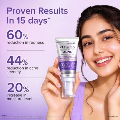 Venusia Acne Moisturizig Gel with Ultra Light Sebum Control Formula, 60gm