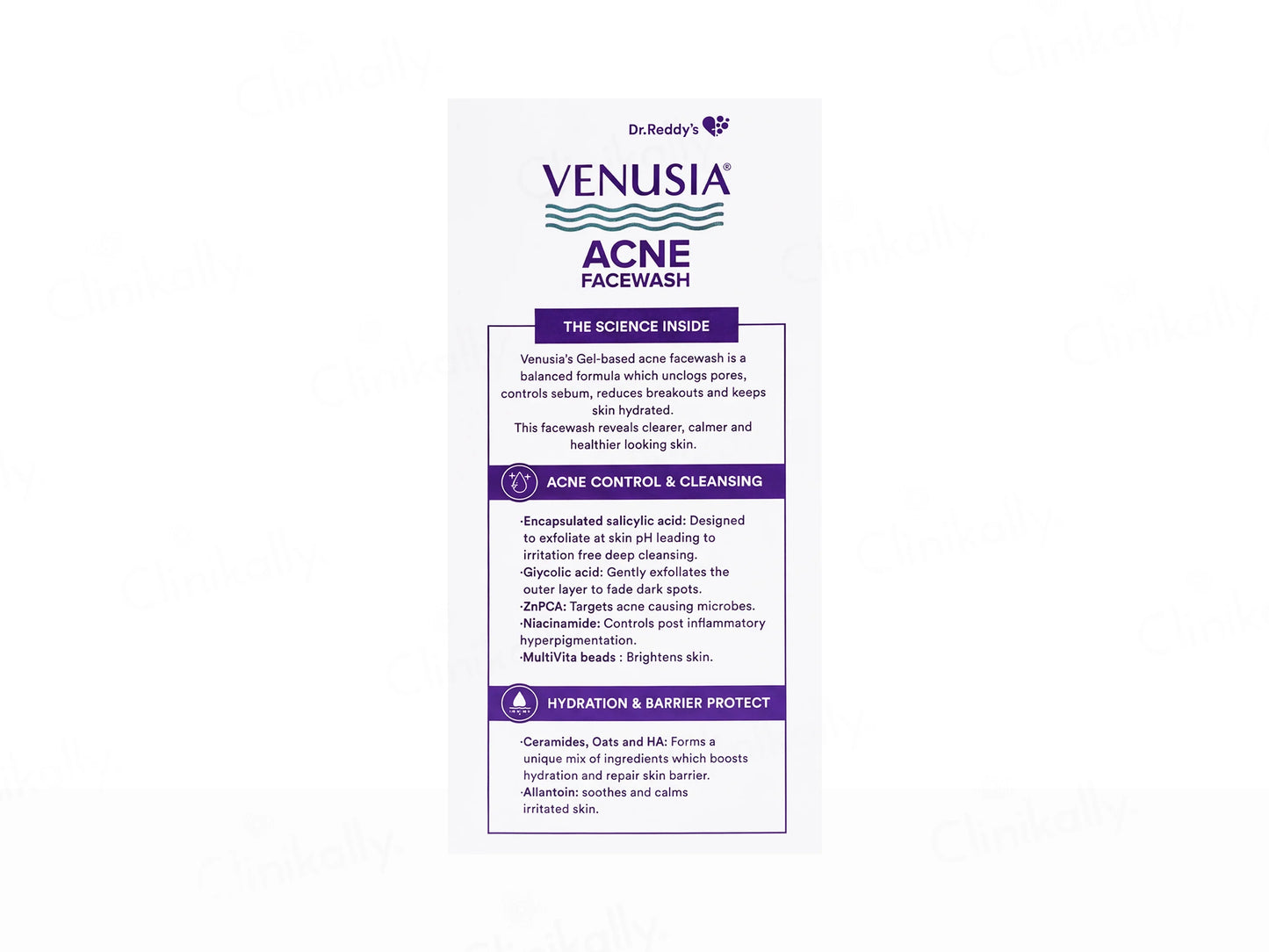 Venusia Acne Facewash, 75gm