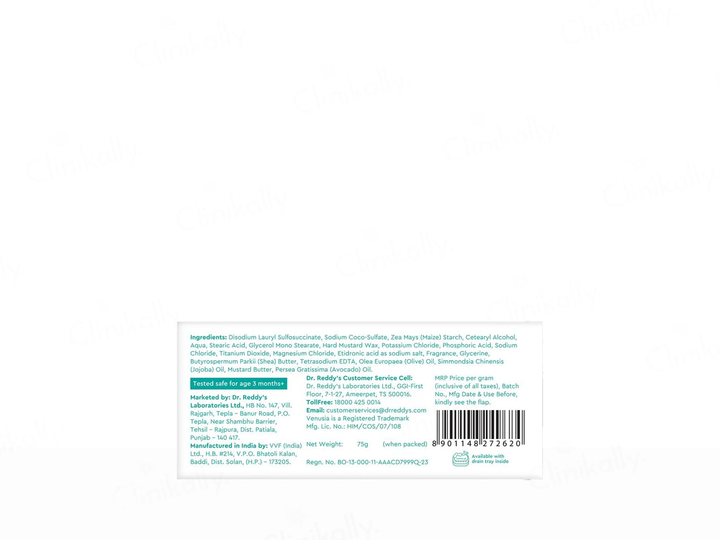 Venusia Syndet Bar 75gm x 2
