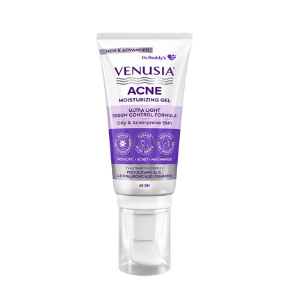 Venusia Acne Moisturizig Gel with Ultra Light Sebum Control Formula 60gm