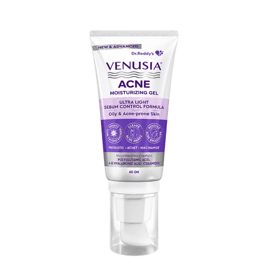 Venusia Acne Moisturizig Gel with Ultra Light Sebum Control Formula 60gm