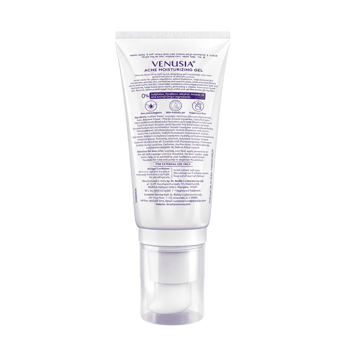 Venusia Acne Moisturizig Gel with Ultra Light Sebum Control Formula 60gm