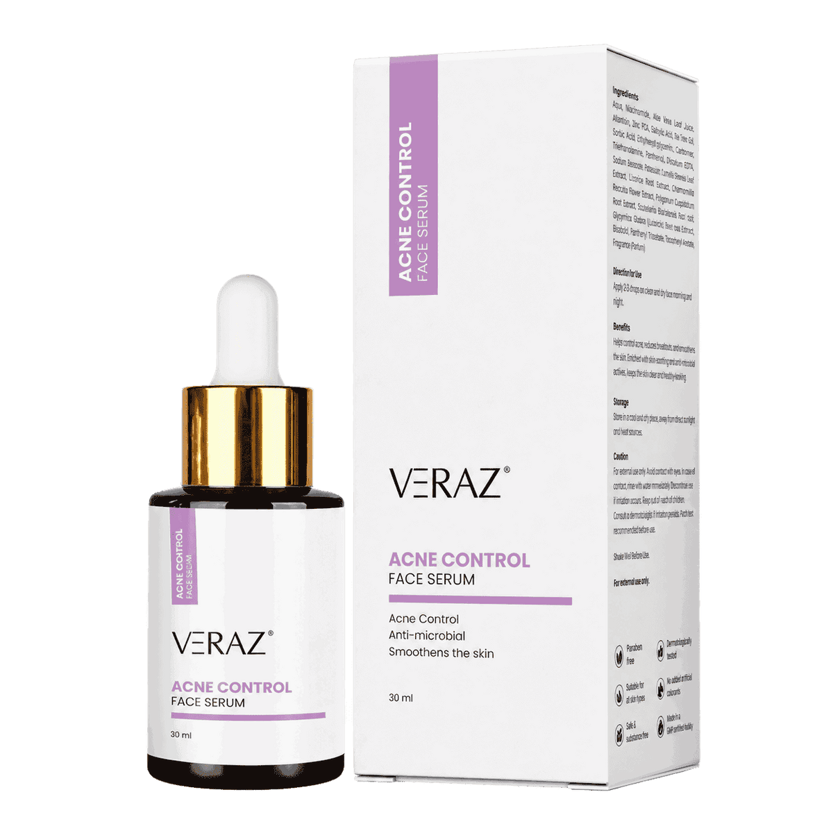 Veraz Acne Control Face Serum 30ml