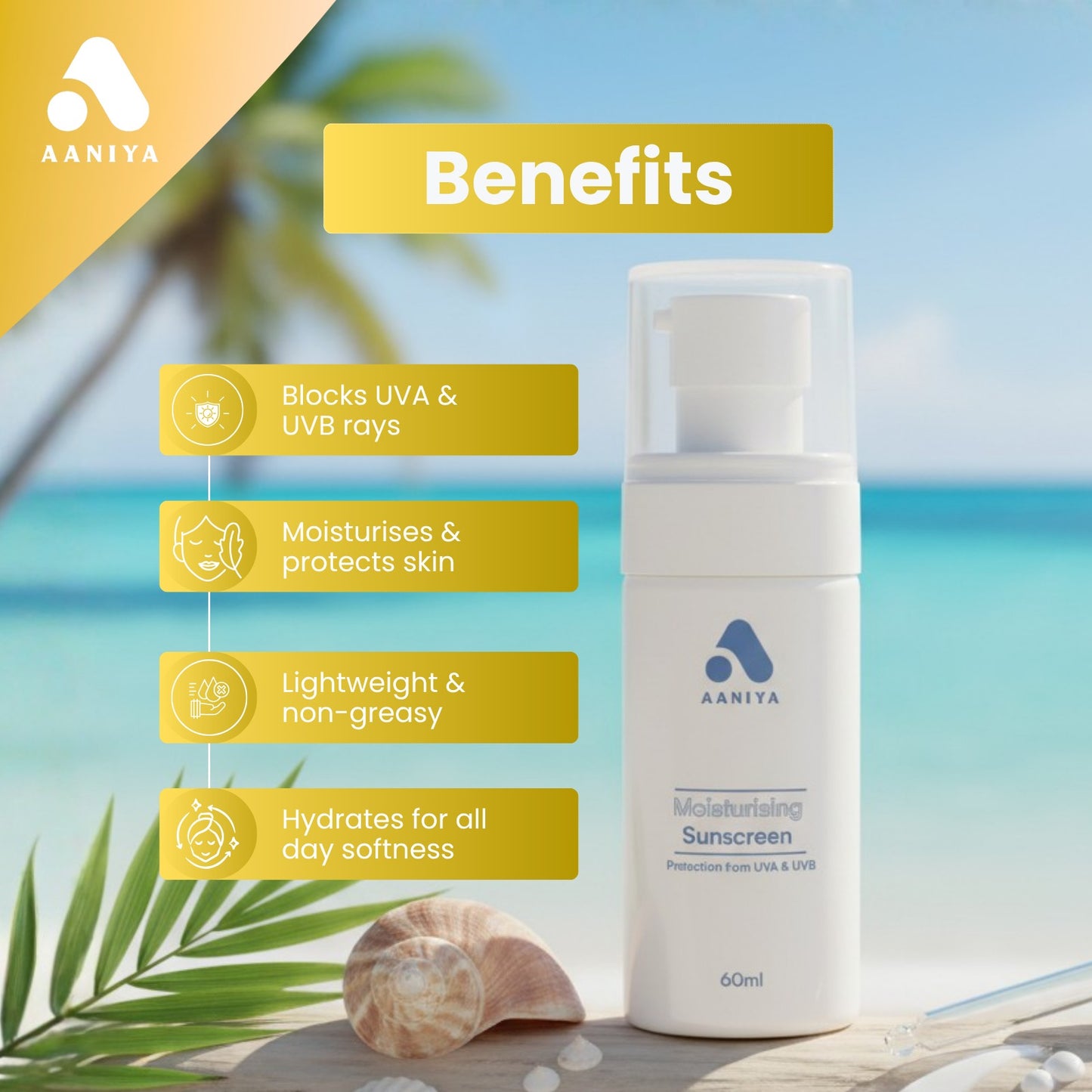 AANIYA Moisturising Sunscreen, 60ml