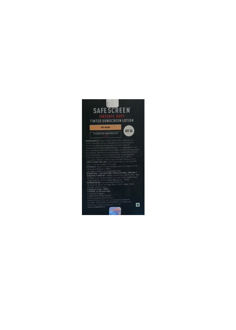 Chosen Safescreen Tintense Buff Tinted Sunscreen Lotion SPF 50+ PA ++++ 40ml