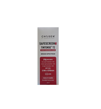 Chosen Safescreen Tintense T2 Tinted Sunscreen Lotion SPF 30+ PA++++ 60ml