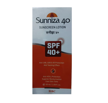 SUNNIZA 40 SPF SUNSCREEN LOTION - SPF 40  (50 g)