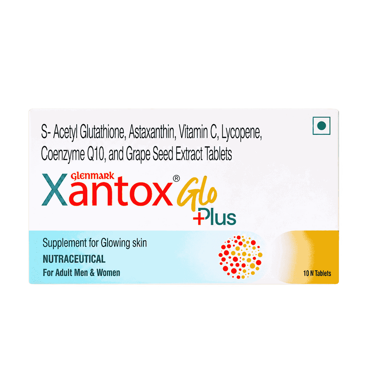 Xantox Glo Plus Tablet 1 Strip of 10 tab