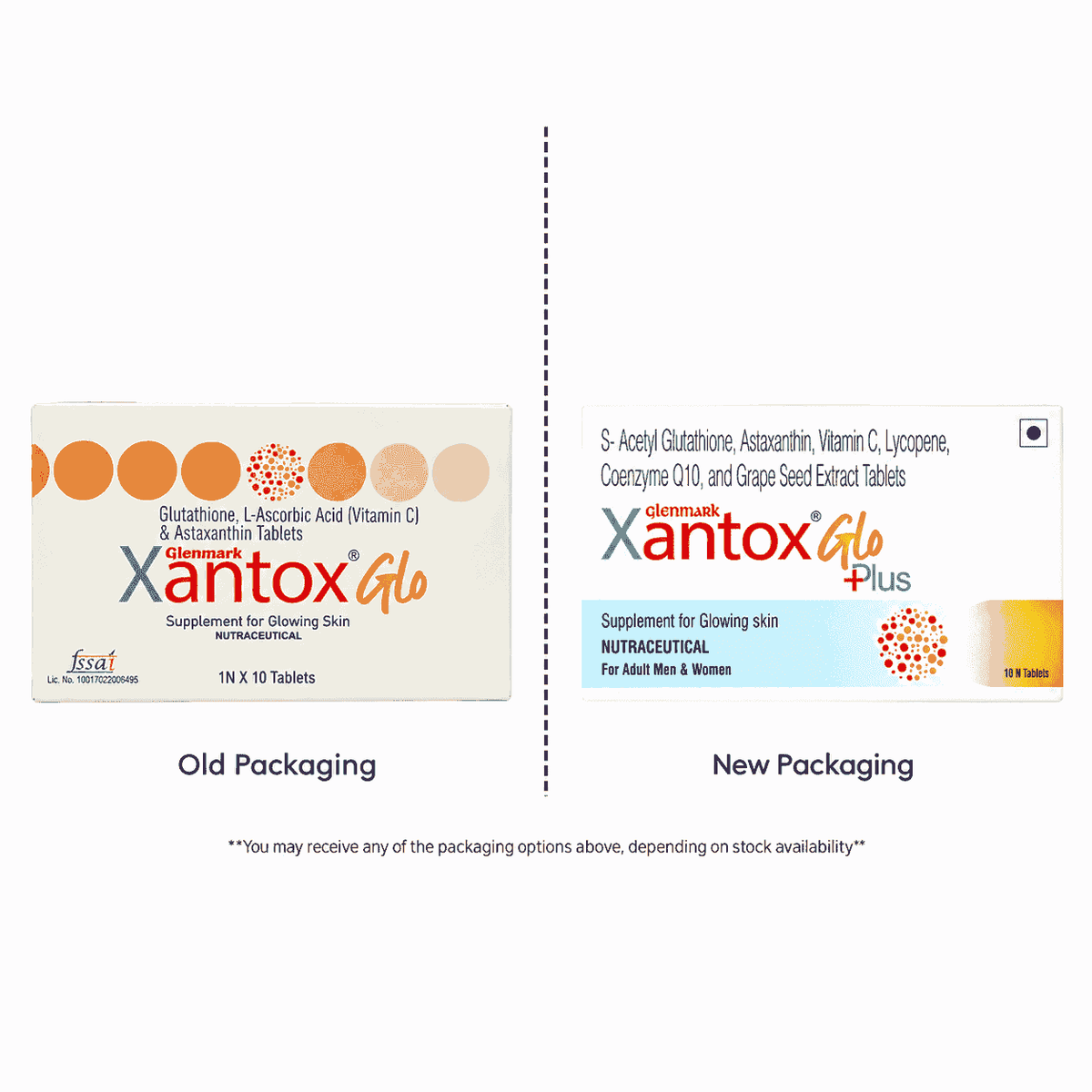 Xantox Glo Plus Tablet 1 Strip of 10 tab