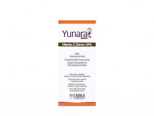 Yunara Vitamin C 20% Face Serum, 30ml