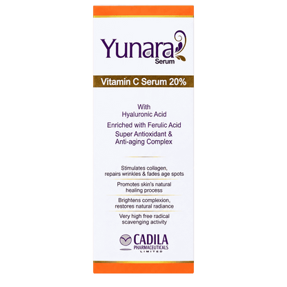 Yunara Vitamin C 20% Face Serum, 30ml