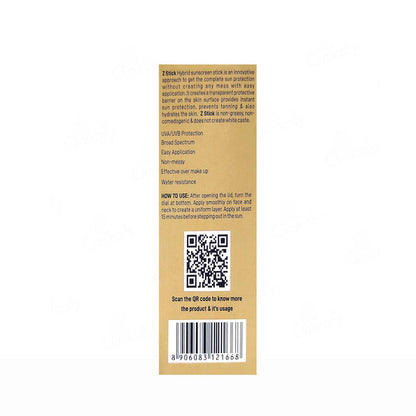Z Stick Hybrid Sunscreen Stick SPF 50+, 20gm