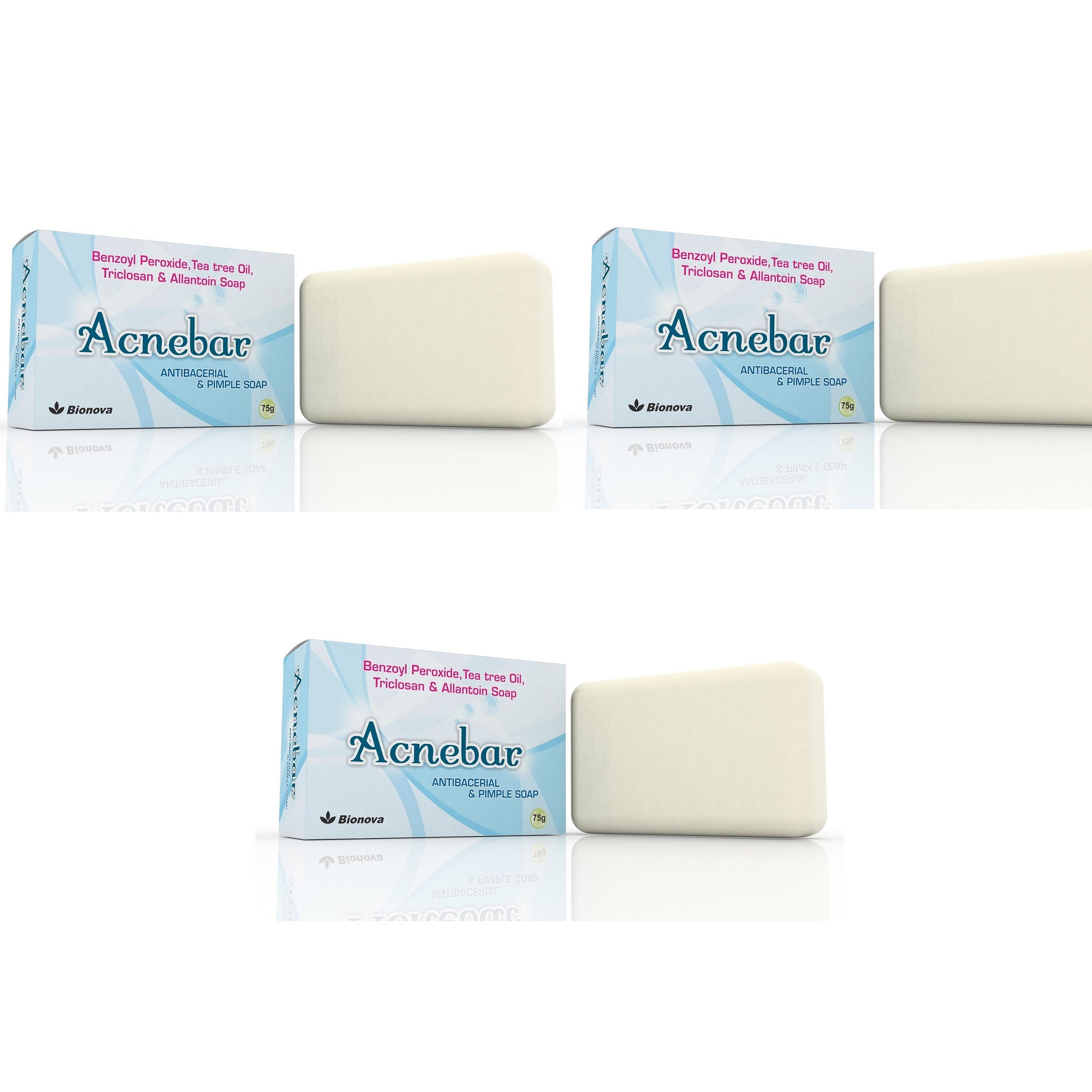 acnebar soap (75GM) (pack of 3)