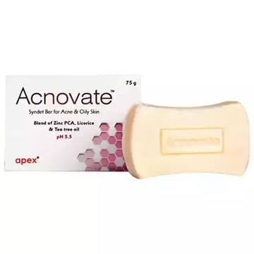 Acnovate Soap Syndet Bar For Oily Skin (75GM) (PACK OF 3)