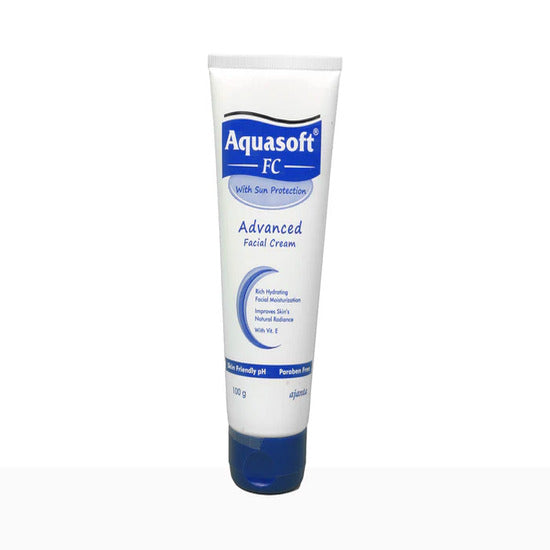 Aquasoft FC moisturizer tube, non-greasy facial cream