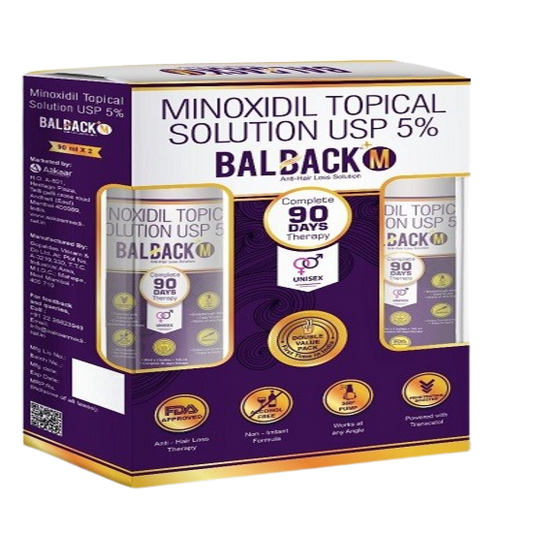 Balback m 5% Minoxidil Solution 90ml 1 Box
