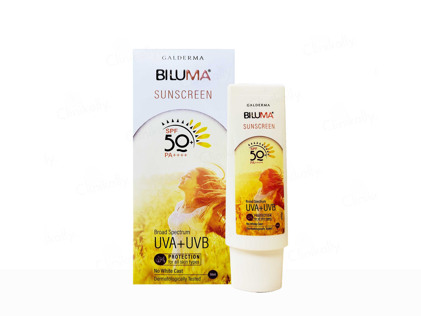 Biluma Broad Spectrum Sunscreen SPF 50+ PA++++, 50ml