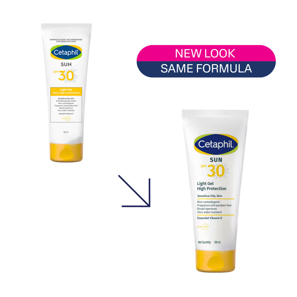 Cetaphil Sun Light High Protection Sunscreen Gel | SPF 30, 100 ml