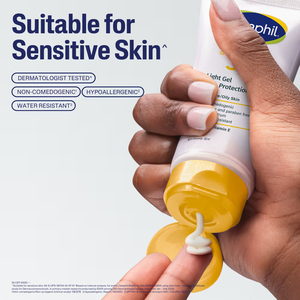 Cetaphil Sun Light High Protection Sunscreen Gel | SPF 30, 100 ml